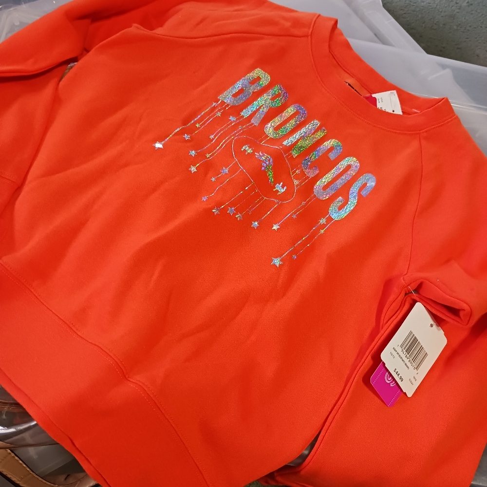 Denver Broncos NFL girls sweatshirt size 10/12